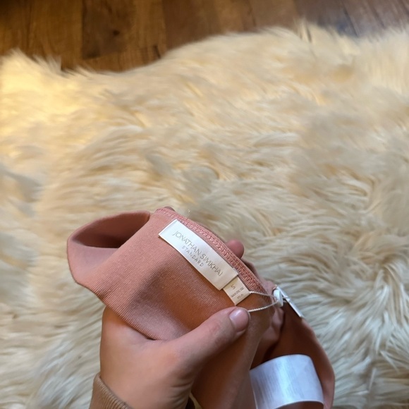 JONATHAN SIMKHAI Juliette Waffle Bralette In Chai - Picture 6 of 6